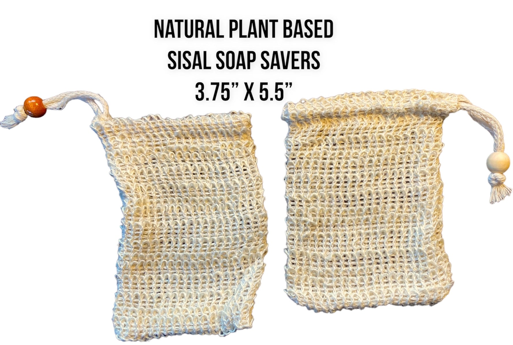 Plant Based Sisal Soap Saver Pouches